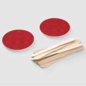 Rood, roze, cool, uniek, trendy, decoratieve kunst handwaaier (Niet-gemonteerd)