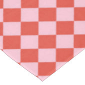 Rood & roze dambordpatroon tafelkleed (Gekanteld)