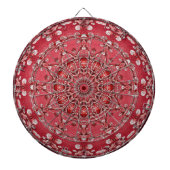 Rood Roze Decoratief Dartbord (Voorkant)