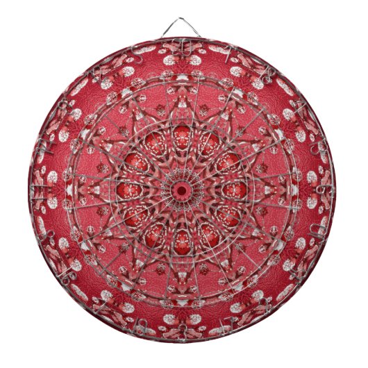 Rood Roze Decoratief Dartbord (Voorkant)
