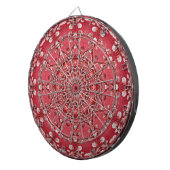 Rood Roze Decoratief Dartbord (Voorkant Rechts)