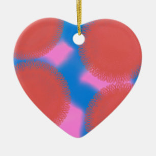 rood roze en blauw 56789 abstracte kunst keramisch ornament