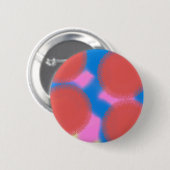rood roze en blauw 56789 abstracte kunst ronde button 5,7 cm (Voorkant /achterkant)