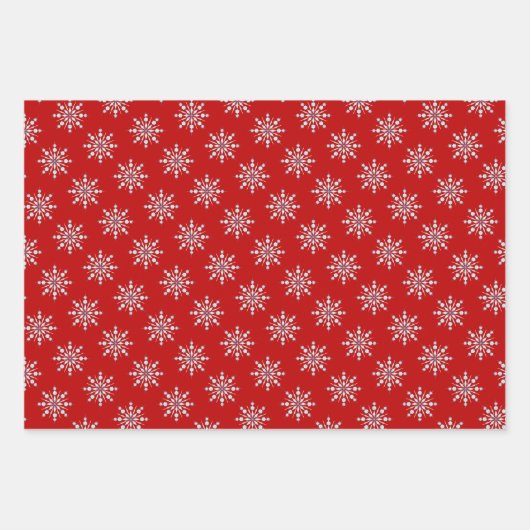 Rood, roze en bruin kerstcadeau inpakpapier vel (Voorkant 3)