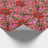 Rood, roze en goud cadeaupapier (Hoek)