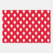 Rood Roze en Violet Sinterklaas Kerstmis Inpakpapier Vel (Voorkant 2)