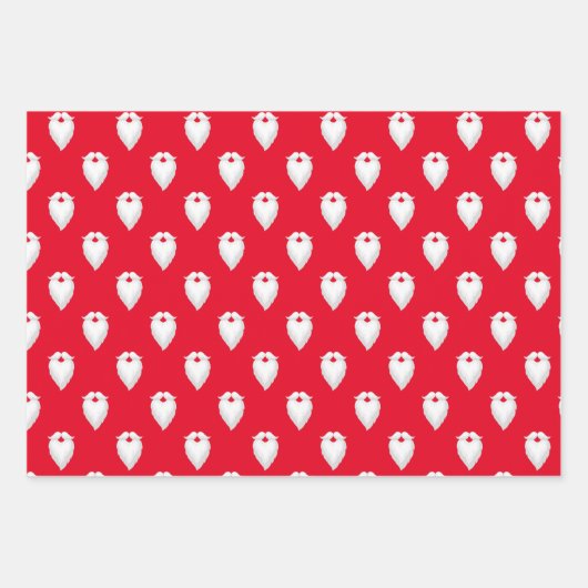 Rood Roze en Violet Sinterklaas Kerstmis Inpakpapier Vel (Voorkant 2)