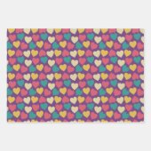 Rood Roze en Violet Sinterklaas Kerstmis Inpakpapier Vel (Voorkant)