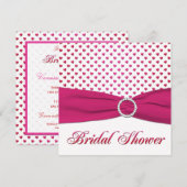 Rood, Roze, en Wit Vrijgezellenfeest van het Geest Kaart (Voorkant / Achterkant)