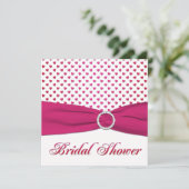 Rood, Roze, en Wit Vrijgezellenfeest van het Geest Kaart (Staand voorkant)