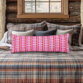 Rood Roze Fuchsia Harten Lichaamskussen