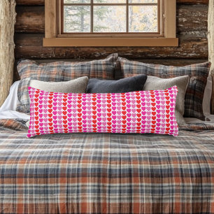 Rood Roze Fuchsia Harten Lichaamskussen