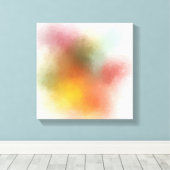 Rood Roze Geel Blauw Paars Groen Modern Abstract Canvas Afdruk (Insitu (Houten vloer))
