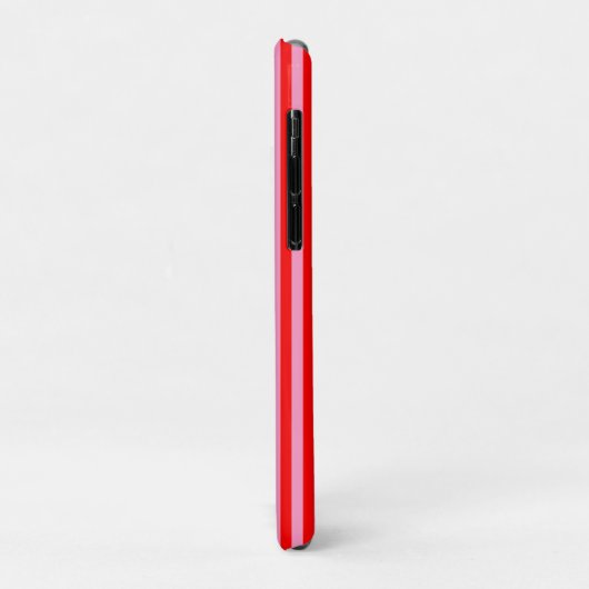 ROOD ROZE GESTREEPT - verticaal - Strandlaken Case-Mate iPhone Case (Achterkant/links)