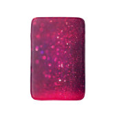 Rood Roze Glitter: Abstract Bokeh Badmat (Voorkant Verticaal)