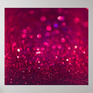 Rood Roze Glitter: Abstract Bokeh Poster