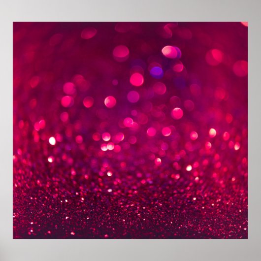 Rood Roze Glitter: Abstract Bokeh Poster (Voorkant)