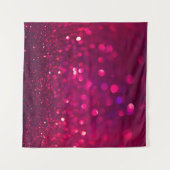 Rood Roze Glitter: Abstract Bokeh Wandkleed (Voorkant (horizontaal))
