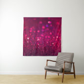 Rood Roze Glitter: Abstract Bokeh Wandkleed (In situ)
