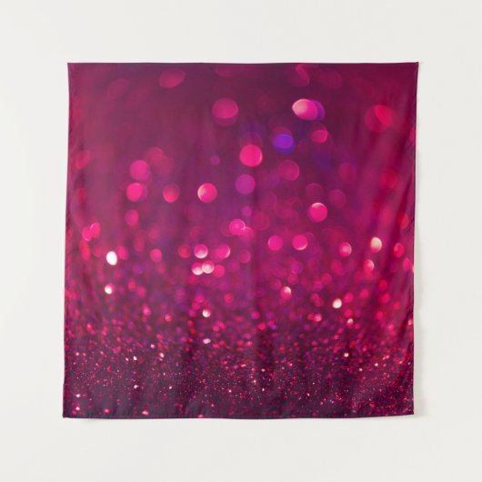 Rood Roze Glitter: Abstract Bokeh Wandkleed (Voorkant)