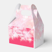 Rood roze glitter sprankeling Terug naar school le Bedankdoosjes (Voorkant Zijde)