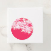 Rood roze glitter sprankeling Terug naar school le Bedankjes Labels (In situ)