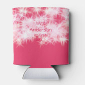 Rood roze glitter sprankeling Terug naar school le Blikjeskoeler (Achterkant)