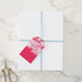 Rood roze glitter sprankeling Terug naar school le Cadeaulabel (Met Touw)