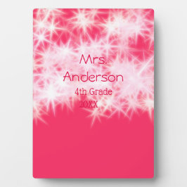 Rood roze glitter sprankeling Terug naar school le Fotoplaat