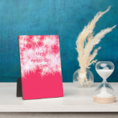 Rood roze glitter sprankeling Terug naar school le Fotoplaat (Zijkant)