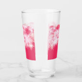 Rood roze glitter sprankeling Terug naar school le Glas (Rechts)