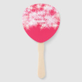 Rood roze glitter sprankeling Terug naar school le Handwaaier (Voorkant)