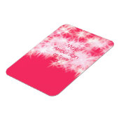 Rood roze glitter sprankeling Terug naar school le Magneet (Linkerzijde)