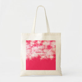 Rood roze glitter sprankeling Terug naar school le Tote Bag