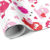 Rood roze gnoomvormig Gift Wrapping paper Cadeaupapier (Rol Hoek)