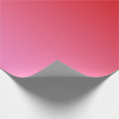 Rood roze gradiënt ombré #1 cadeaupapier (Hoek)