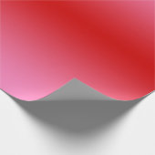 Rood roze gradiënt ombré #2 cadeaupapier (Hoek)