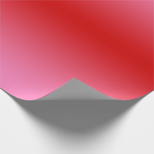Rood roze gradiënt ombré #2 cadeaupapier (Hoek)