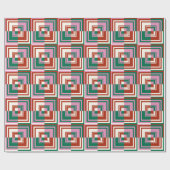 Rood roze groen cadeaupapier (Vlak)