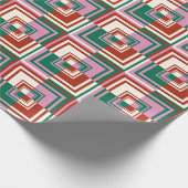 Rood roze groen cadeaupapier (Hoek)