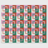 Rood roze groen cadeaupapier (Vlak)
