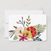 Rood Roze Groen Lavendel Liefde Flora Fauna RSVP Kaartje (Achterkant)