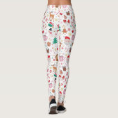 Rood Roze Groen Lelijk Kerstmis Sinterklaas Leggings (Achterkant)