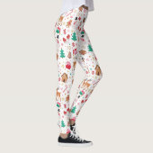 Rood Roze Groen Lelijk Kerstmis Sinterklaas Leggings (Rechts)