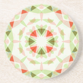Rood Roze Groene Ster Leuk Boho Dopamine Decor Zandsteen Onderzetter