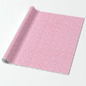 Rood & Roze Hart Gift Cadeaupapier (Uitgerold)