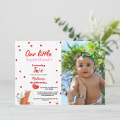 Rood Roze Hart Valentijnsdag Sweetheart Verjaardag Kaart (Staand voorkant)