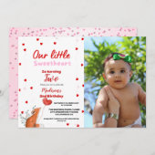 Rood Roze Hart Valentijnsdag Sweetheart Verjaardag Kaart (Voorkant / Achterkant)