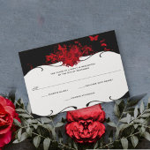 Rood Roze Hart Zwart en Wit RSVP