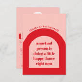 Rood Roze Hartelijk dank voor uw bestelling Voeg k Informatiekaartje (Voorkant / Achterkant)